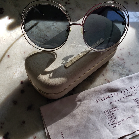 Chloe Accessories - Chloe Women's CE114S CE/114/S 731 Gold/Grey Crystal Fashion Round Sunglasses